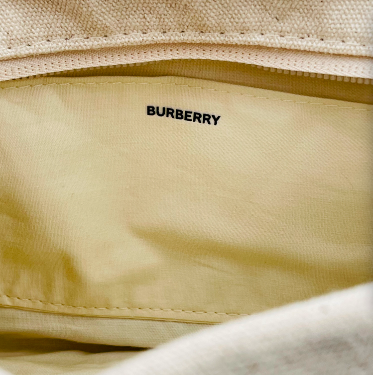 Burberry Burberry Cosmetic Bag Cotton and Hemp Bag Storage Bag Original Counter Gift