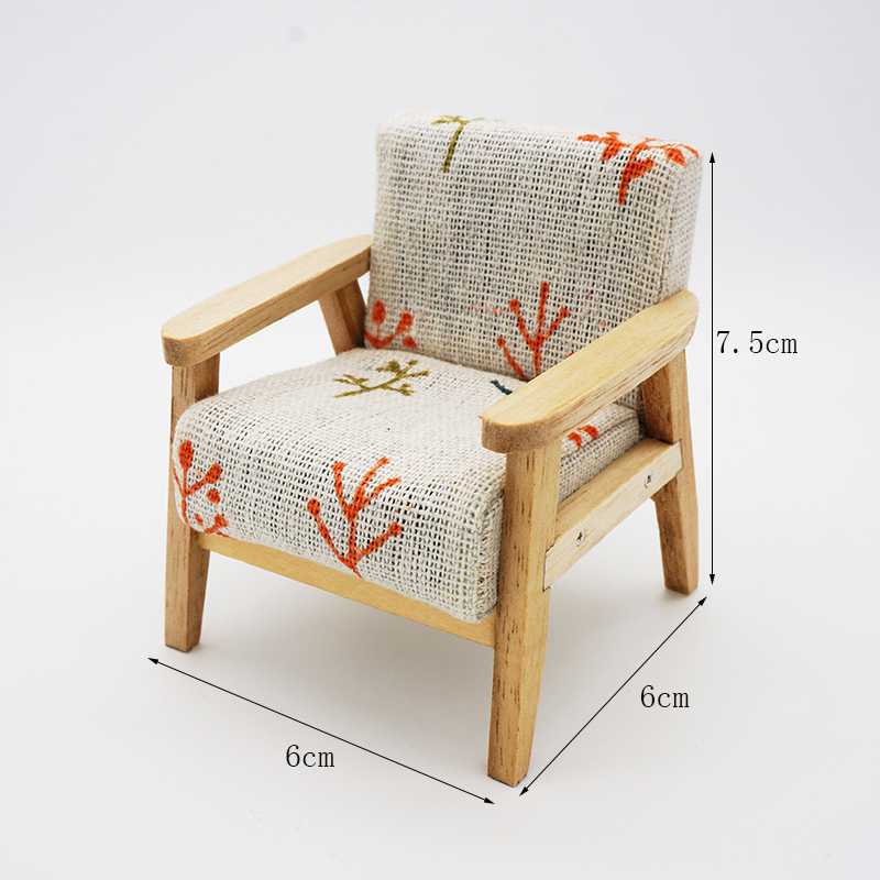 Design And Color12 branch ob11 bjd use Baby House Mini furniture miniature re-ment  Model Northern Europe sofa tea table