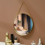 Творческая бесплатная удара по висячим стенам зеркало зеркало для ванной комнаты Зеркало зеркало зеркало туалетное зеркало Зеркало Железное арт Северный Европейский зеркало