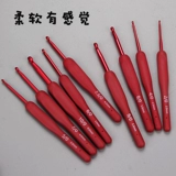 Красный силикагелевый крючок для вязания ручной работы, шерстяной набор инструментов, свитер, плетеные детские тапочки, шарф, перчатки