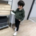 Áo khoác trẻ em mùa xuân và mùa thu 1-3-5 tuổi 2 bé trai xuân trẻ em mùa thu 2018 mới phiên bản quần áo thủy triều trẻ em Hàn Quốc Áo khoác