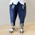 Quần áo trẻ em mùa hè 2019 cho bé trai quần jeans mùa xuân trẻ em chín quần mỏng phần bé quần trẻ em mùa xuân và quần mùa thu - Quần jean quan jean tre em Quần jean