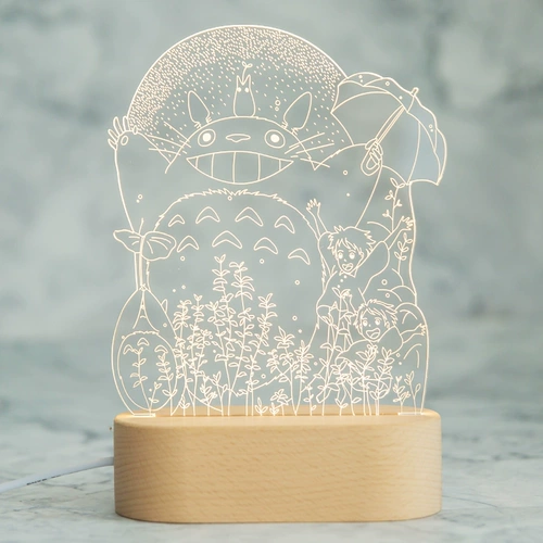 Креативная мультяшная настольная лампа, светодиодный ночник на день Святого Валентина, креативный подарок, 3D, подарок на день рождения