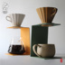 Jiu Tu tay lọc cà phê Makalong sắt rèn lọc cà phê giữ cốc V60 phổ bộ cà phê Cà phê