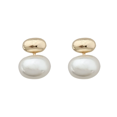 觅韩 Серебряная игла, ретро брендовые серьги из жемчуга, серебро 925 пробы, простой и элегантный дизайн