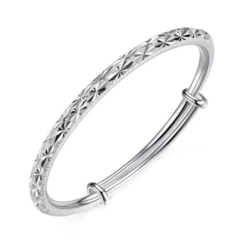 Silver bracelet, accessory, silver 999 sample, Korean style, 925 sample silver