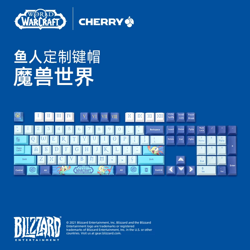 Игровая механическая клавиатура с чипированием бренда Cherry Cherry Warcraft World Co -брендированная Hill Vanas Ilidan Aer Sas Customized