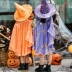 Halloween trẻ em trang phục trang phục mẫu giáo Phù Thủy cosplay hiệu suất áo thuật sĩ cô gái áo choàng