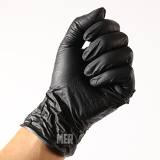 Варежка для мытья авто mer一次性手套黑色丁晴加厚耐用防水清洁洗车专用不伤手施工抛光