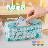 Двухэтажный вместительный и большой мультяшный пенал для школьников для мальчиков и девочек, для средней школы