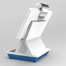 Посещение самолета 社保卡身份证人脸识别一体机访客登记门禁核验医院学校扫码指纹