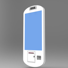 Посещение самолета 壁挂人脸识别一体访客机人证比对打印小票电子班牌广告扫码登记