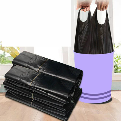 垃圾袋家用加厚手提式背心黑色厨房中大号塑料袋