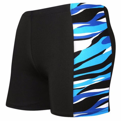 新品男士温泉泳裤韩版舒适平角加肥加大印花速干成人短裤厂家直销