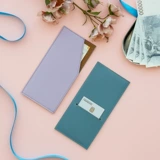 Полиуретановый бумажник, картхолдер, карточки, длинный кошелек, делается под заказ, с печатью вашего логотипа