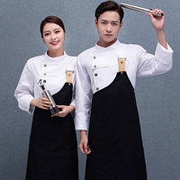 Белый лонгслив, серебряный фартук