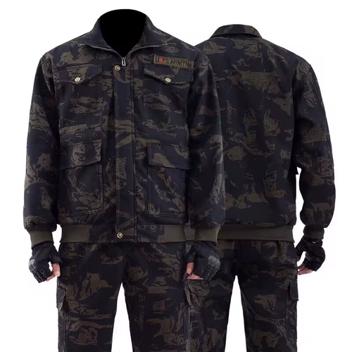 Мужской утепленный камуфляжный износостойкий защищающий от холода водонепроницаемый удерживающий тепло комбинезон