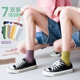 Tide, летние ультратонкие тонкие носки, цветные хлопковые гольфы, средней длины, популярно в интернете