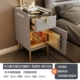 Tủ đầu giường thông minh nhỏ chất liệu gỗ thông táp đầu giường đèn cảm ứng sạc không dây