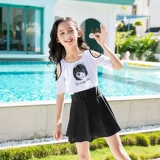 Детский купальник, наряд маленькой принцессы для школьников, подходит для подростков, в корейском стиле, в западном стиле