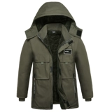 Зимний флисовый удерживающий тепло пуховик, куртка для работы, увеличенная толщина