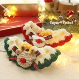 Новогоднее украшение для питомца, одежда, нагрудник, шарф для собаки, кошка, новогодняя шапка, нагрудник Тедди Бишон, маленькая собака