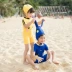 Bé trai và bé gái áo tắm có mũ trùm đầu nam và nữ bé Pikachu đồ bơi trẻ em áo tắm một mảnh hoạt hình kỳ nghỉ suối nước nóng - Đồ bơi trẻ em