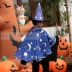 Halloween trẻ em trang phục ảo thuật gia cậu bé áo choàng mẫu giáo trang phục phù thủy cosplay hiệu suất halloween kinh dị Trang phục haloween