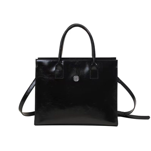 Ретро модная вместительная и большая портативная универсальная сумка на одно плечо, из натуральной кожи