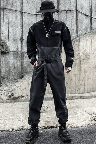 Ретро съемное боди, модный комплект подходит для мужчин и женщин, жилет, комбинезон, с рукавом