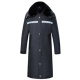 Длинная светоотражающая куртка для работы, увеличенная толщина