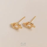 Серьги, дизайнерский аксессуар, аксессуары, серебро 925 пробы, 14 карат, золотой цвет, DIY