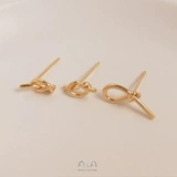 Серьги, дизайнерский аксессуар, аксессуары, серебро 925 пробы, 14 карат, золотой цвет, DIY