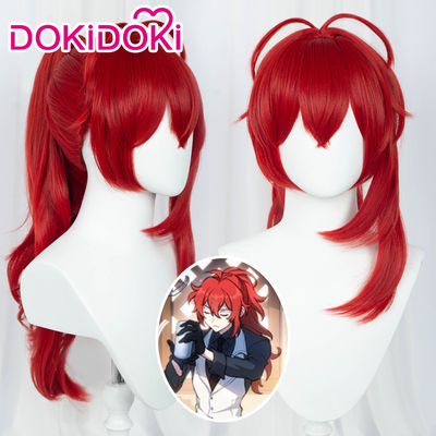 taobao agent Dokidoki Spot original God COS COS Dilukdi Manga Manga high ponytail cosplay wig red