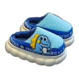 Детские мультяшные демисезонные нескользящие удерживающие тепло тапочки для мальчиков, подходит для подростков