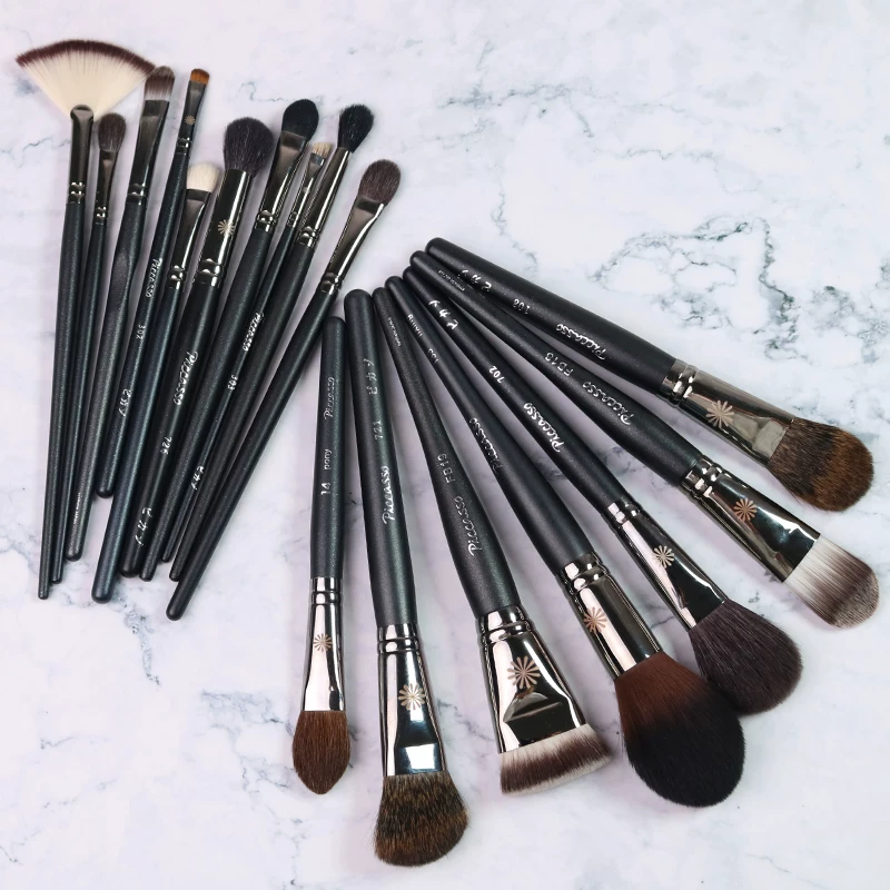 Brush, face blush, highlighter for contouring, full set