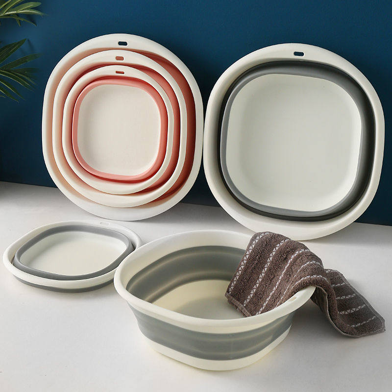 居家日用可爱大号可折叠脸盆面盆洗衣盆便携