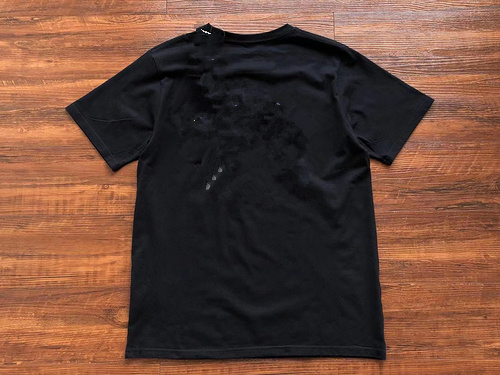 BlackTricolor destroy by fire Yanshan Honeysuckle Short sleeve