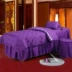 Beauty salon trải giường bốn bộ SPA cao cấp massage chần độn sky blue bed bìa có thể được tùy chỉnh mà không cần lỗ trải giường Trang bị tấm