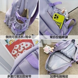 Ранец, брендовая сумка через плечо, милый рюкзак со сниженной нагрузкой, в корейском стиле, подходит для подростков, подходит для студента, для средней школы