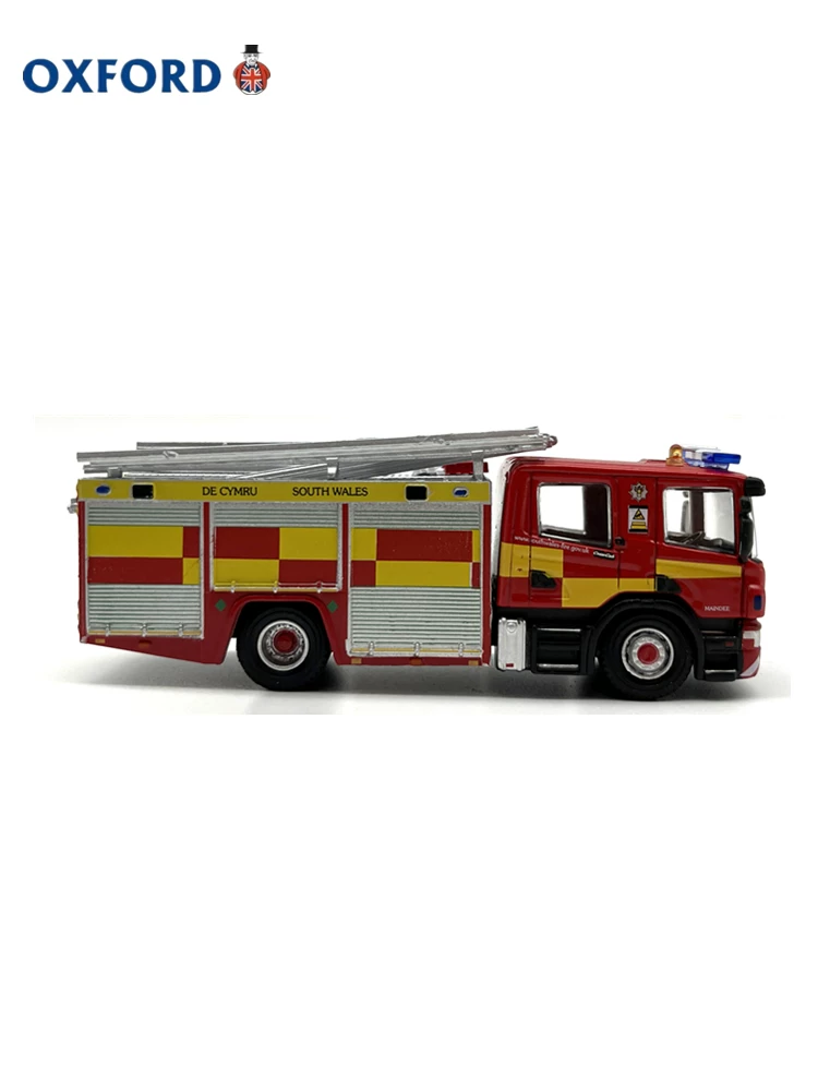 OXFORD Ladder, travel card case, truck, realistic car model, fire truck, scale 1:76