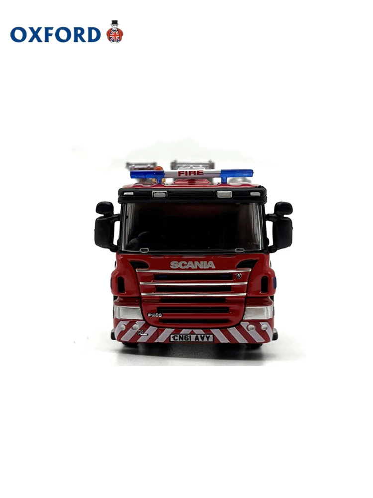OXFORD Ladder, travel card case, truck, realistic car model, fire truck, scale 1:76