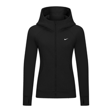 Куртка для йоги 耐克瑜伽外套女秋冬加绒加厚开衫连帽卫衣运动跑步健身服长袖上衣 Nike