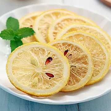 柠檬片新鲜柠檬泡水柠檬干片即食荷叶花茶