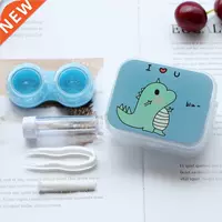 Cute Woen Girl Eyes Contact Lens Container Box Holder Case