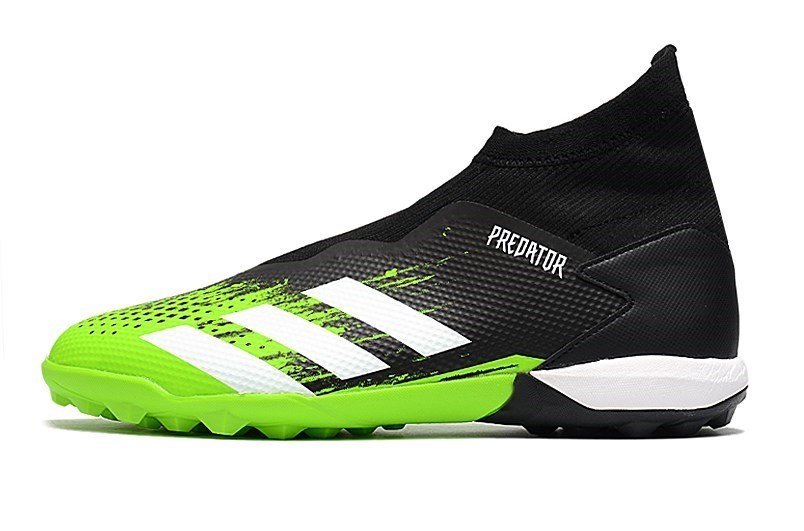 Green Black TFLittle plum Falcon 20.3 Gao Bang Soccer shoes TF Broken nail men and women children Messi X20 No shoelaces 19.3AG