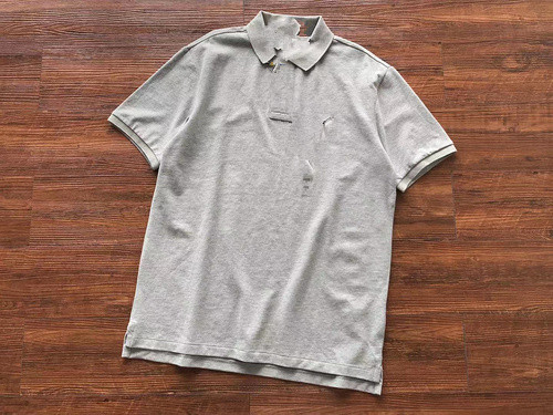 Light GreyLeft Chest Small riding people Ten colors Polo shirt 260618