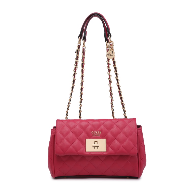 Rednew pattern Rhombic grid chain Flip bag foreign trade Export Minority popular Solid color Simplicity high-capacity One shoulder Messenger Female bag