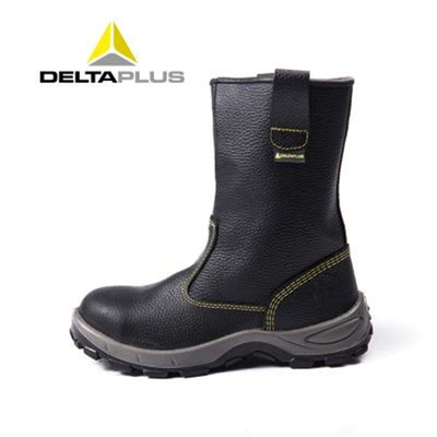 Nhặt giày bảo hộ lao động delta 301404 ủng bảo hộ nam cổ cao chống mài mòn chống trượt chống đập chống tĩnh điện ống cao chống đâm ủng đen 