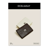 Оригинальный картхолдер, кожаный замок, изысканный вместительный и большой кошелек, помада, воловья кожа